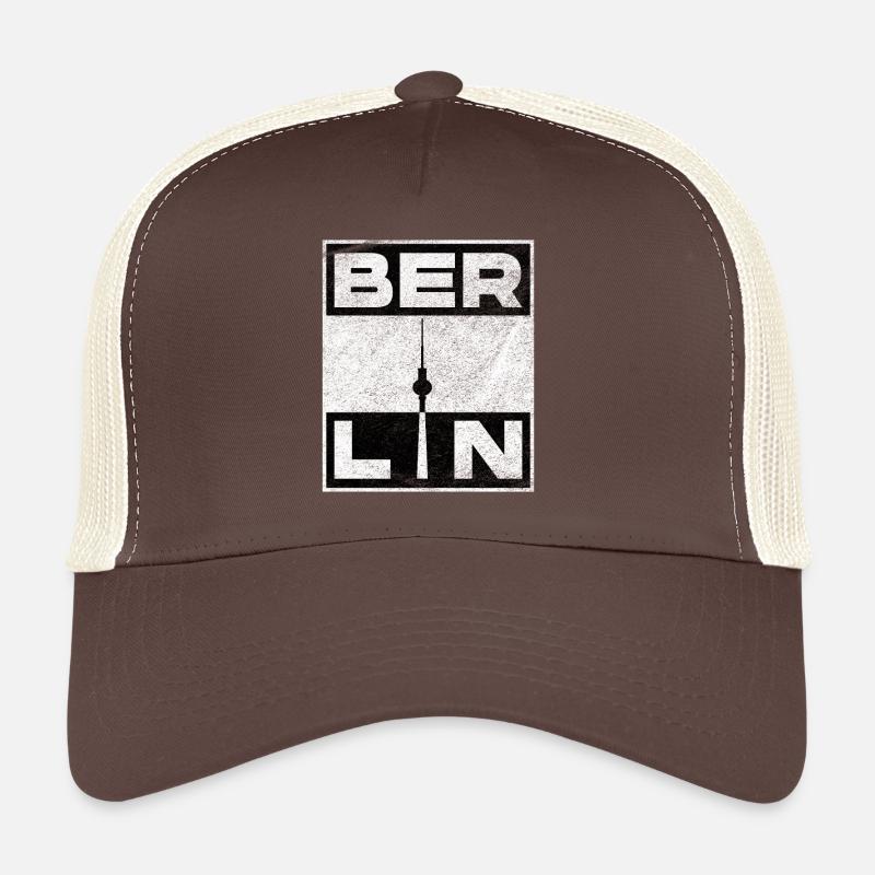 Berlin TV Tower Minimalist Graphic Trucker Cap