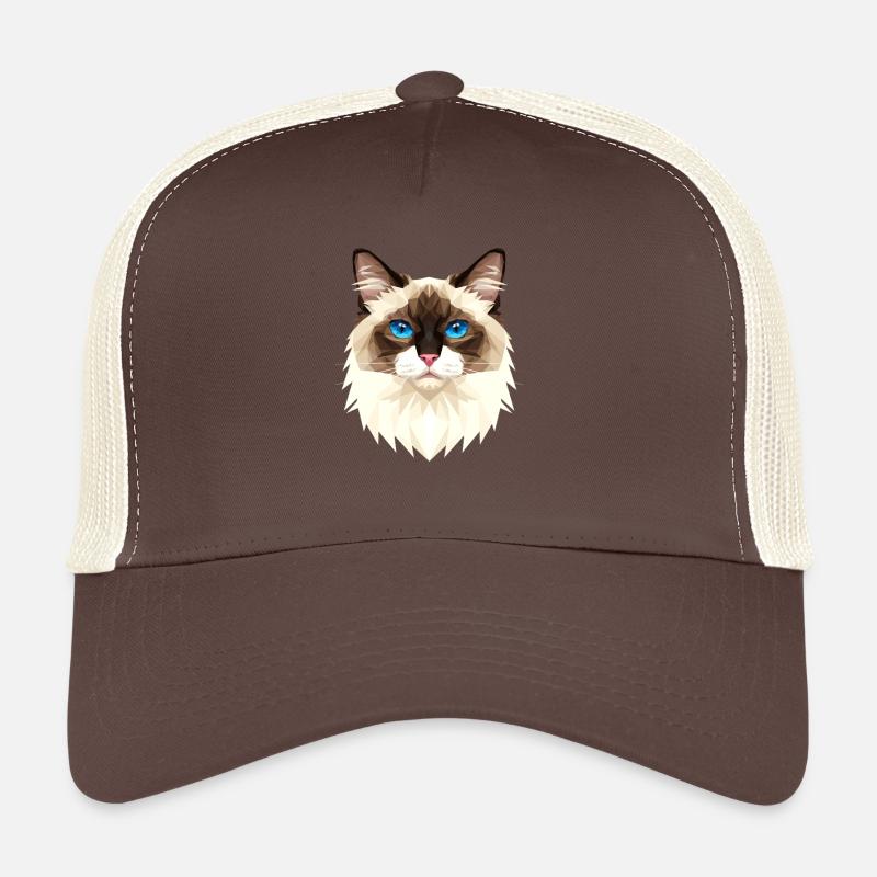 Birman Cat Sacred Birman Cat Cute Birman Cats Trucker Cap