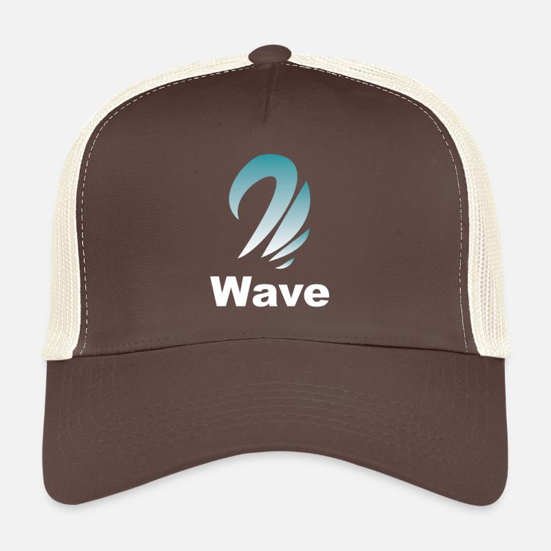 Conception du logo en dégradé d’onde Casquette trucker 