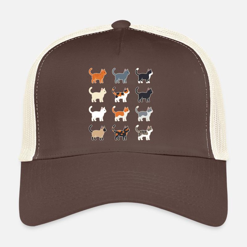 Grille d’illustration des chats Casquette trucker 