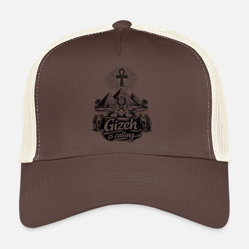 Giza is calling Egypt Pyramids Trip Trucker Cap