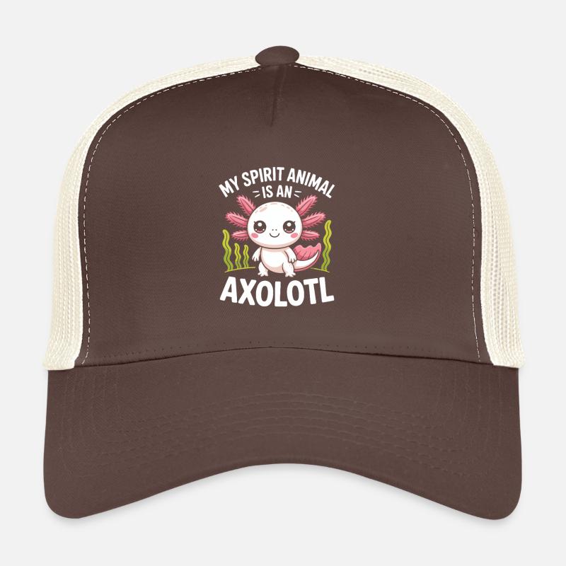 Axolotl Geisttier-Design Trucker Cap
