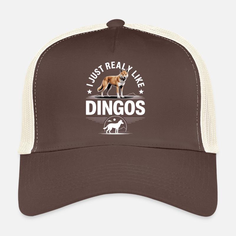 Dingo Animal Dog Sauvage Australien Design Casquette trucker 