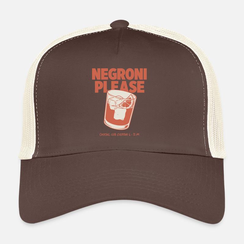 Negroni Please - Retro Cocktail & Happy Hour Trucker Cap