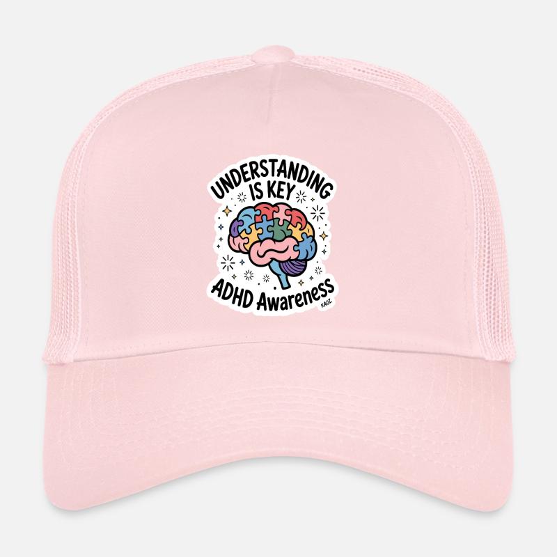 Puzzle Brain ADHD Awareness Trucker Cap