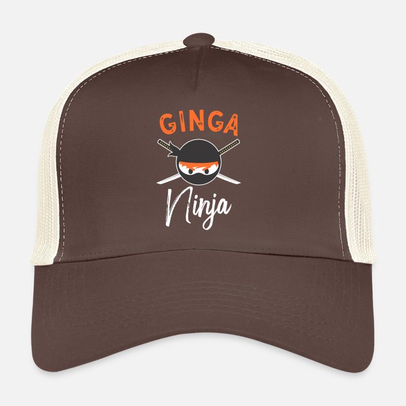 Emblème du ninja Ginga - Casquette trucker  - marron/beige