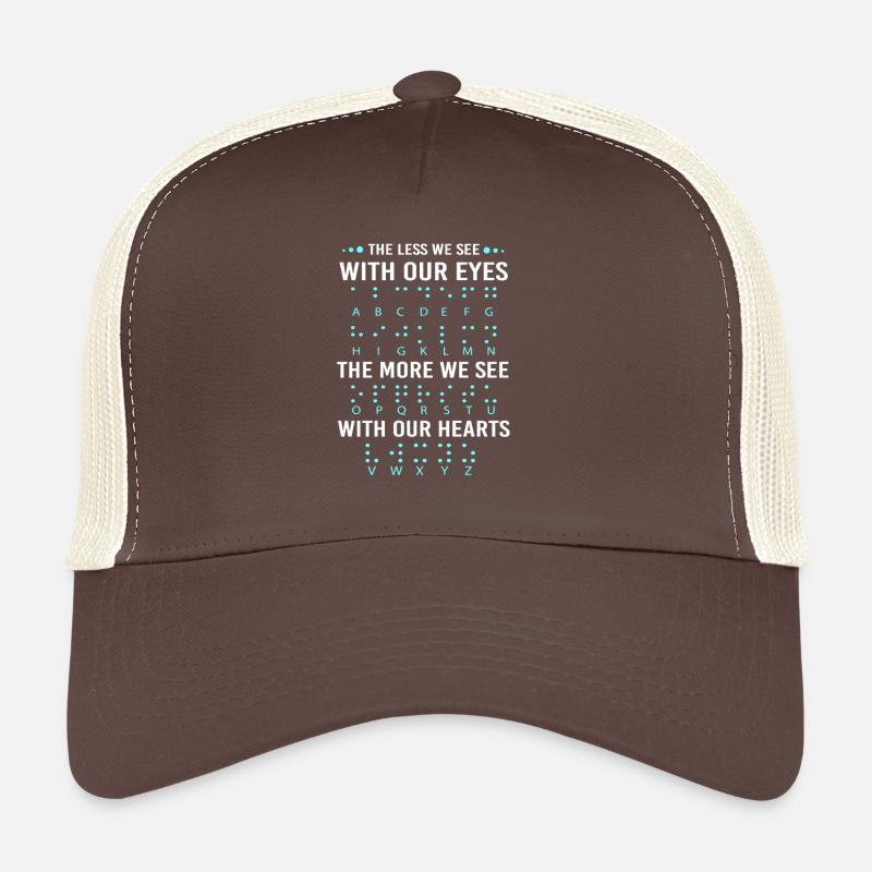 Braille Blindenschrift Blind Trucker Cap