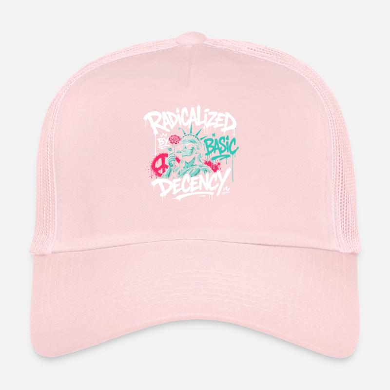 Radicalized Basic Decency Graffiti Trucker Cap