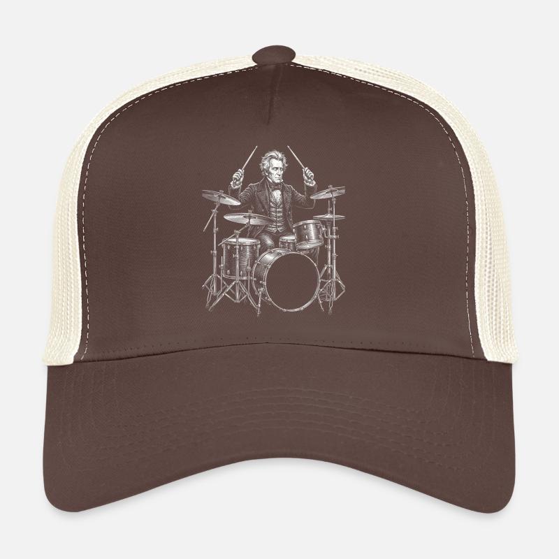 Andrew Jackson spielt Schlagzeug Trucker Cap
