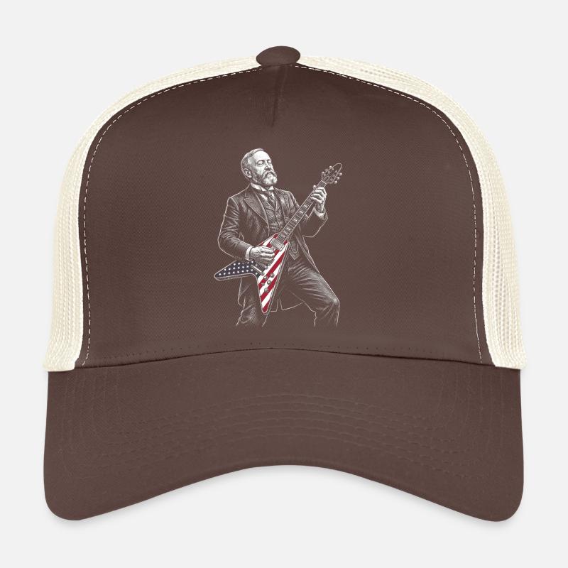 Benjamin Harrison Guitar Hero avec drapeau Casquette trucker 