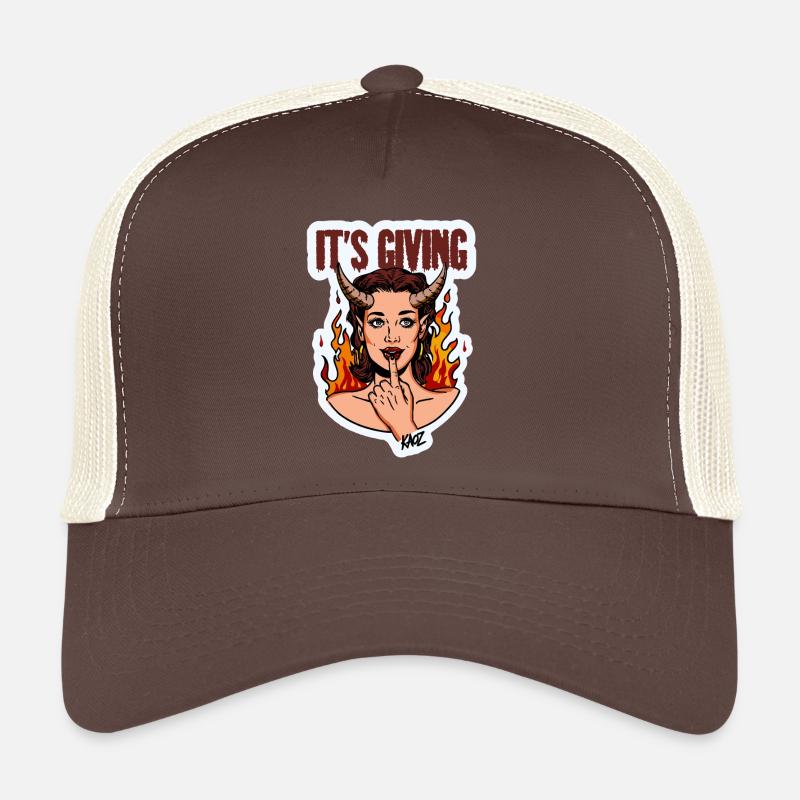 Devilish Diva Flame Trucker Cap