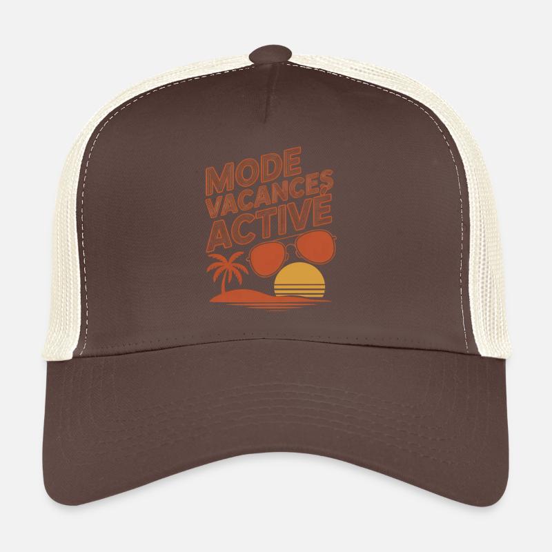 Mode Vacances Active | Soleil & Plage Vintage Casquette trucker 