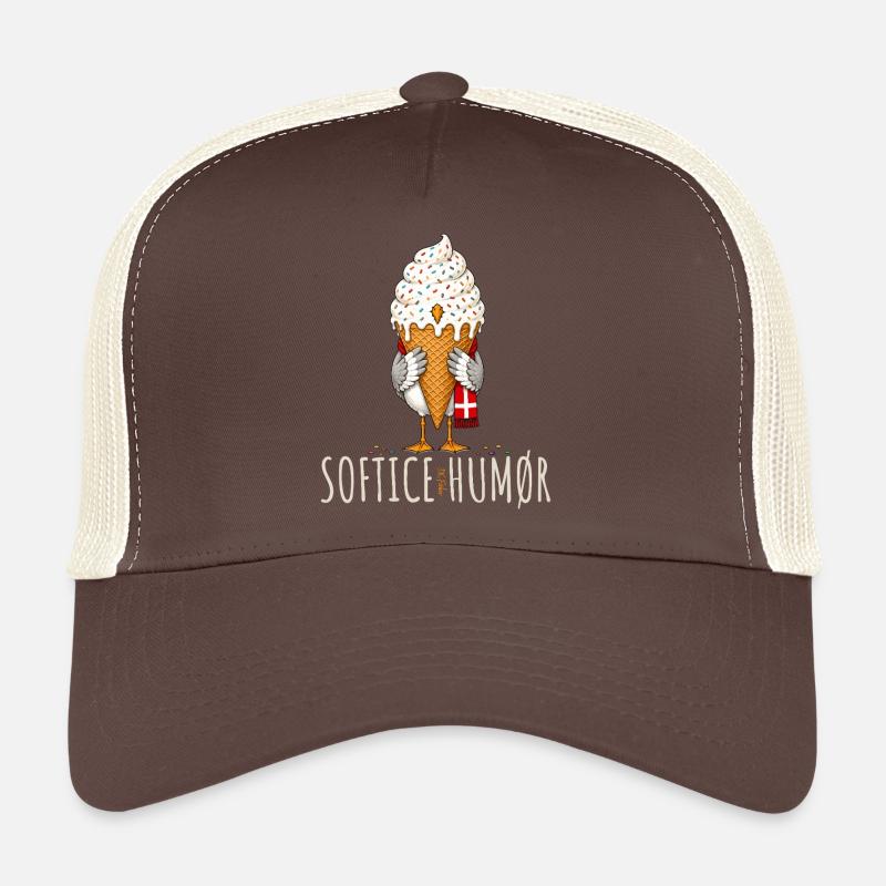 Softice Humor Flügel Eis-Icon Möwe Dänemark Casquette trucker 