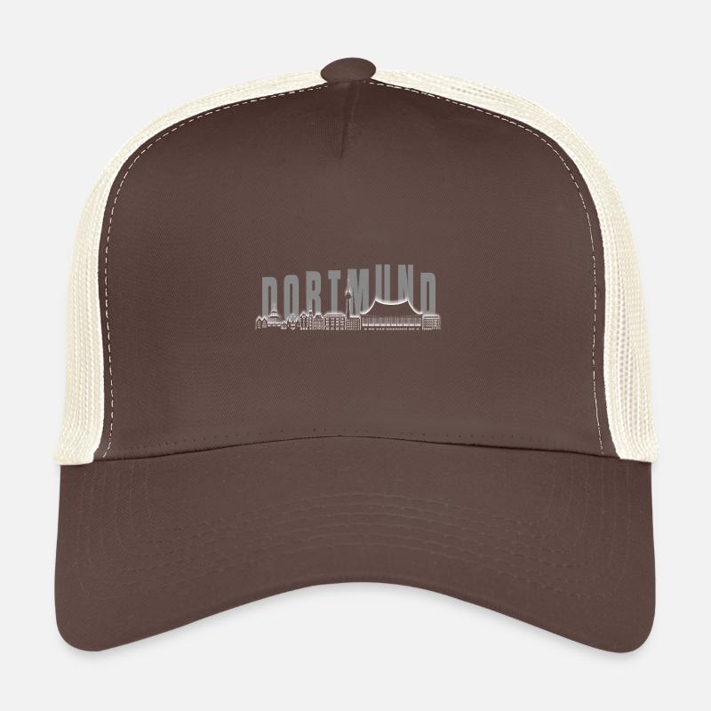 Dortmund Skyline - Trucker Cap - Braun/Beige