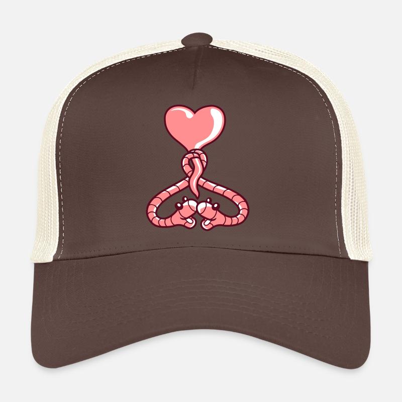 Les vers de ballon de coeur Casquette trucker 