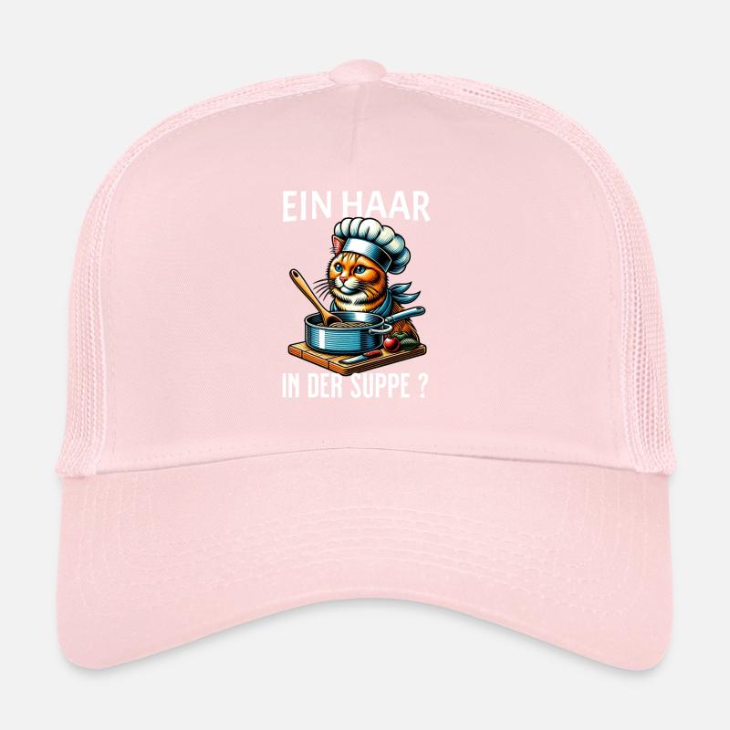 Un cheveu dans la soupe - design de chat mignon Casquette trucker 