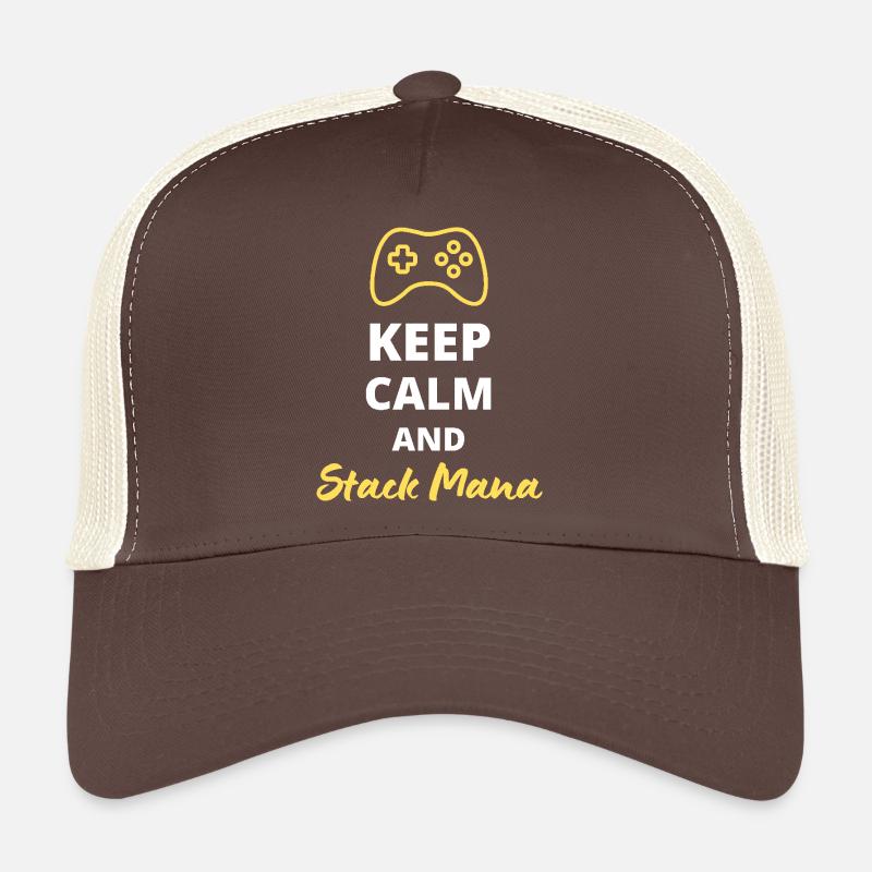 Keep Calm and Stack Mana - Perfect for Magi Trucker Cap