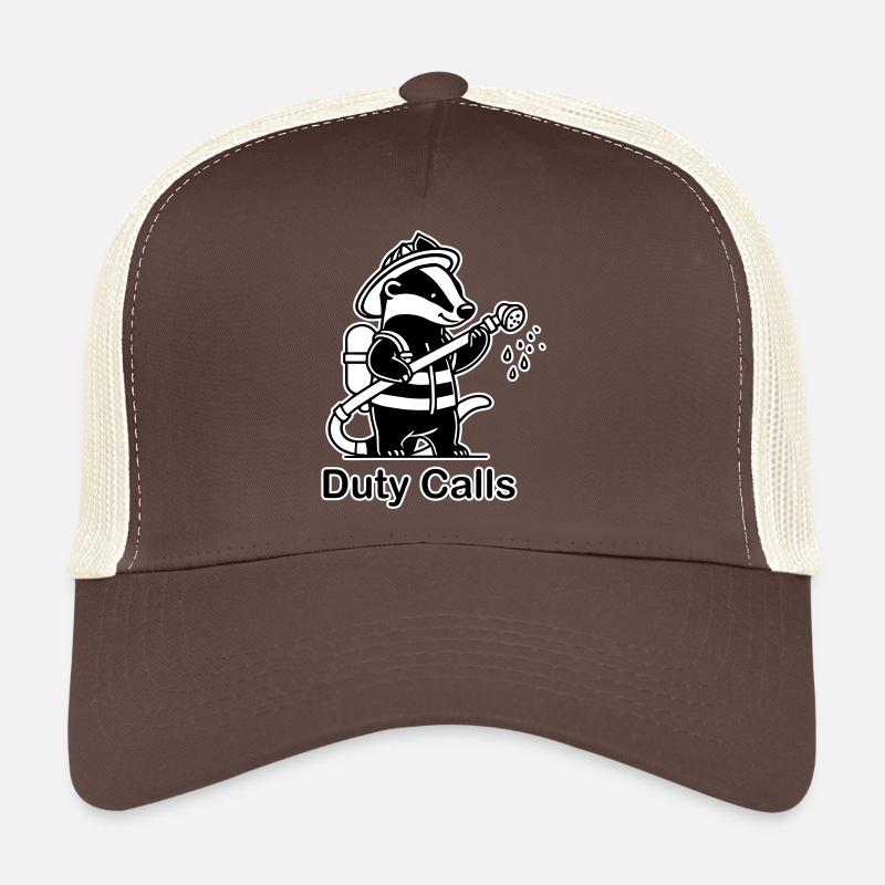 Feuerwehrmann-Dachs - Design "Duty Calls" Trucker Cap