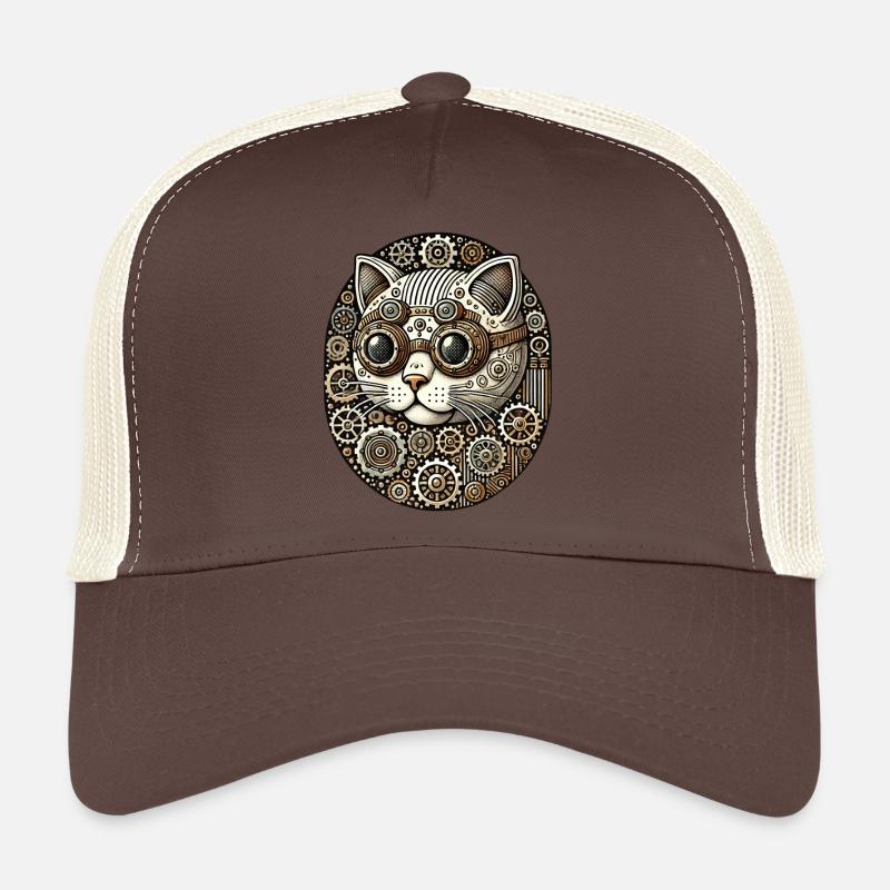 Steampunk Kätzchen Katze Trucker Cap