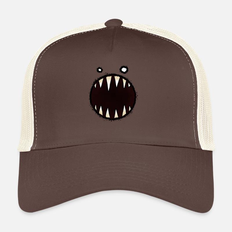aaargh 01 Monstermaul - Trucker Cap - Braun/Beige