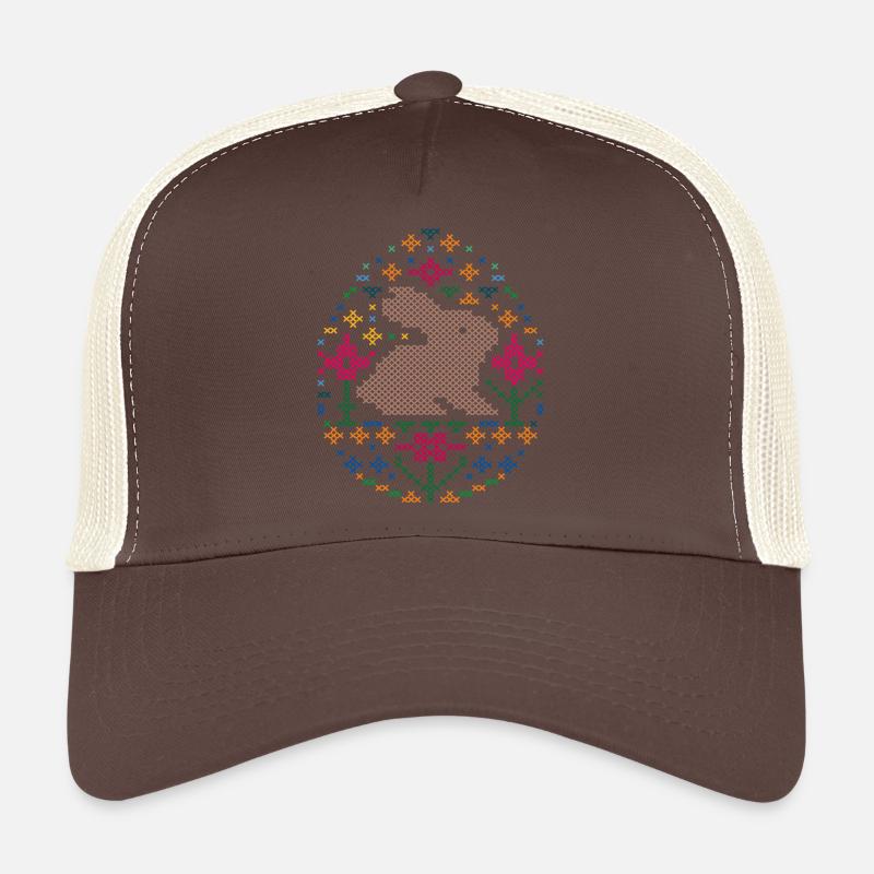 Ostern - Trucker Cap - Braun/Beige