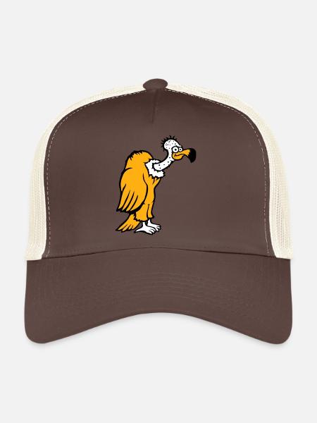 Vulture Scavenger Bird Funny Vultures Vulture Vulture Fun - Trucker Cap - brown/beige - Front