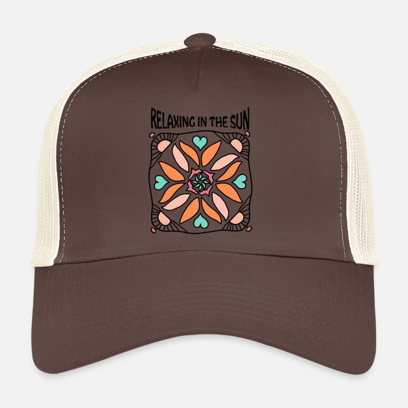 Relaxing in the sun - Trucker Cap - Braun/Beige