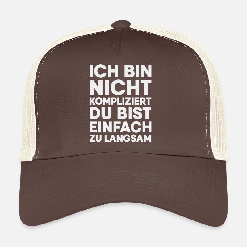 Je ne suis pas compliqué Casquette trucker 