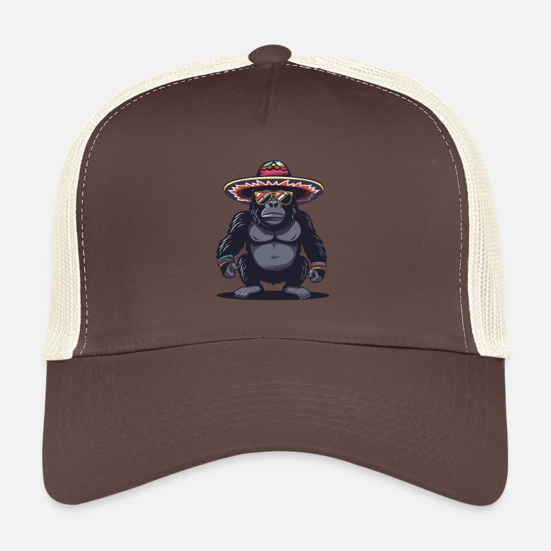 Gorilla Comic Lustig Sombrero Trucker Cap