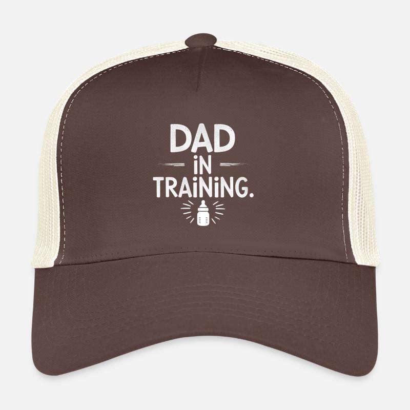 DAD IN TRAINING - Trucker Cap - brown/beige