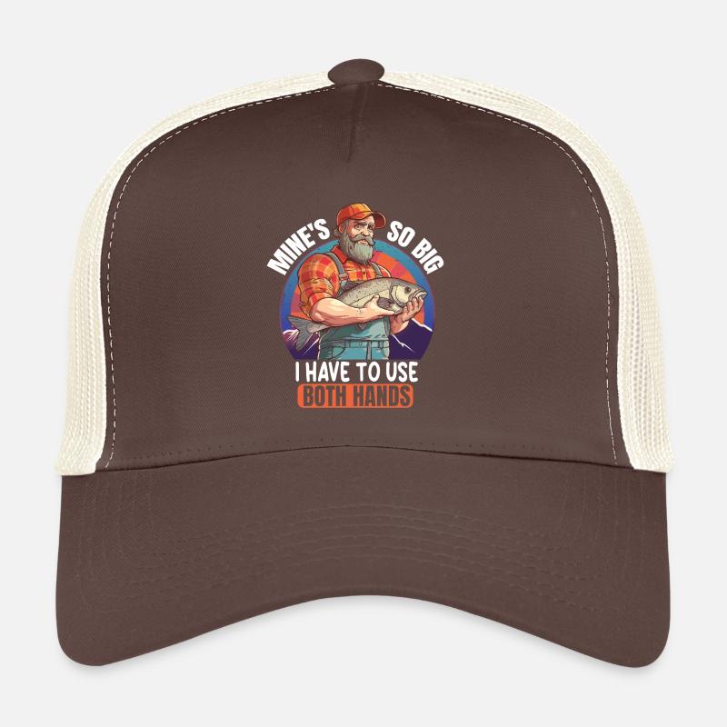 Angler saying with fish Trucker Cap