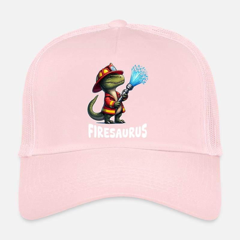 Firesaurus Firefighter Mascot Trucker Cap