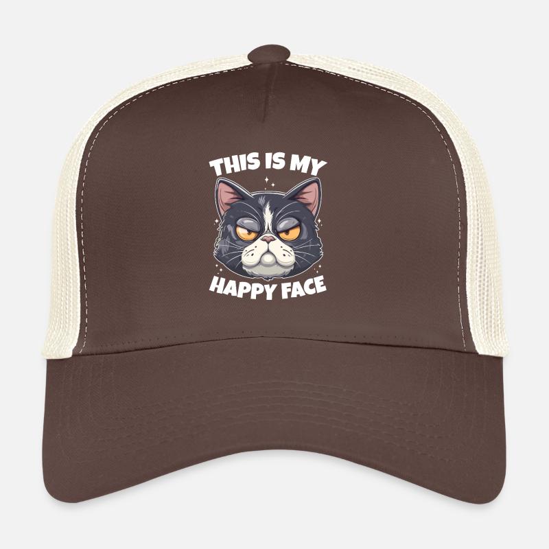 This is my happy face Katze Trucker Cap