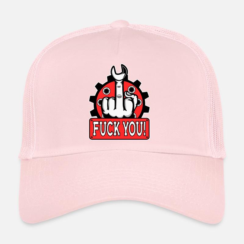 Provocative middle finger statement Trucker Cap