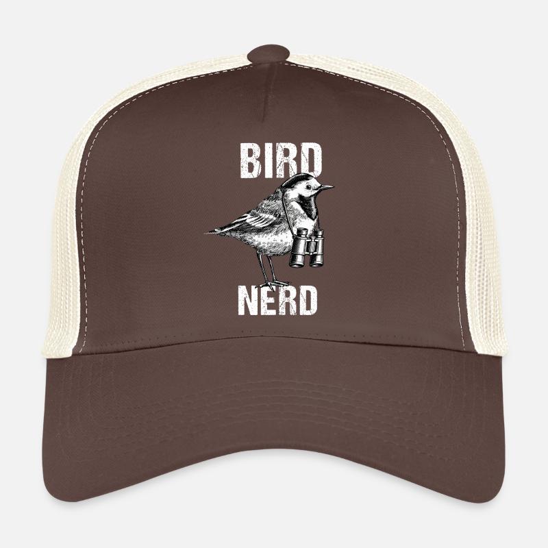Für nerdige Bird Nerd Lover Vogelbeobachter - Trucker Cap - Braun/Beige