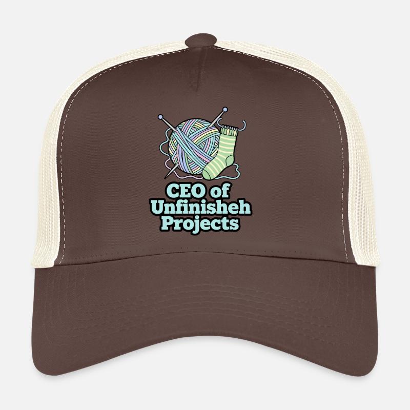 Geschäftsführer von Unfinished Projects Yarn Art Trucker Cap