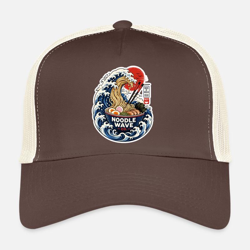Noodle Wave Ramen Co. - Casquette trucker  - marron/beige