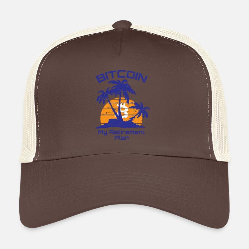 Bitcoin mon plan de retraite B Crypto Casquette trucker 