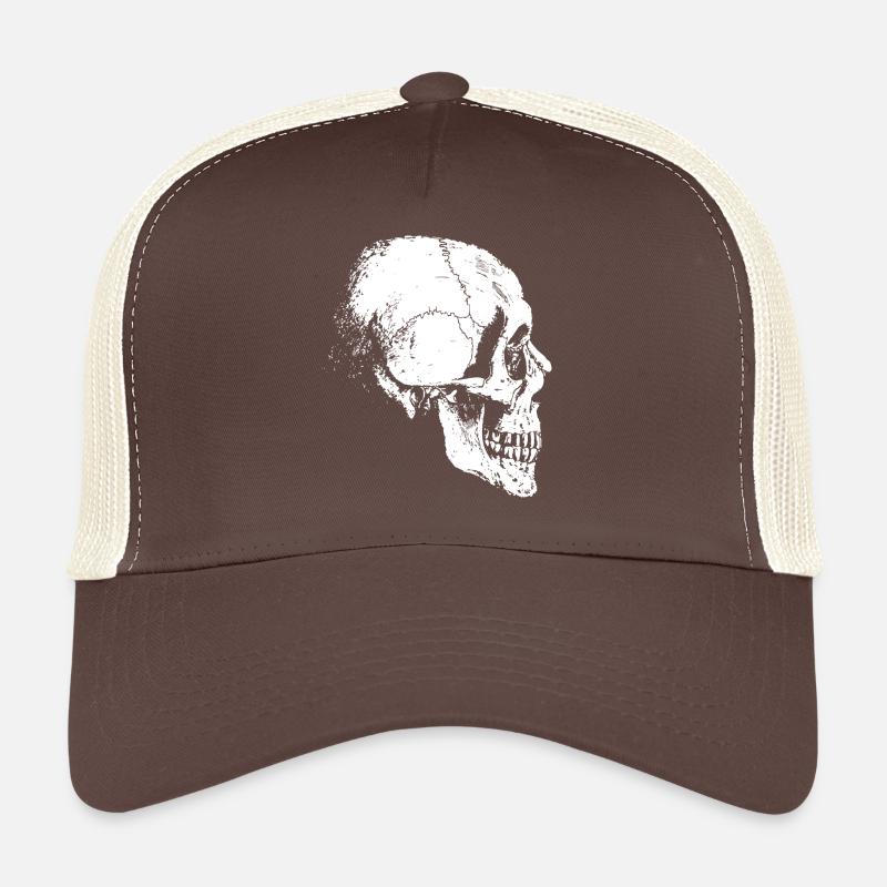 tête squelette Casquette trucker 