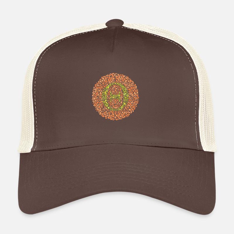 Theta Eye Test - Trucker Cap - brown/beige