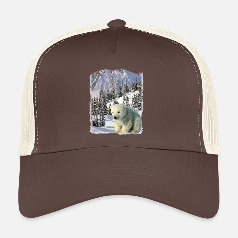ours - Casquette trucker  - marron/beige