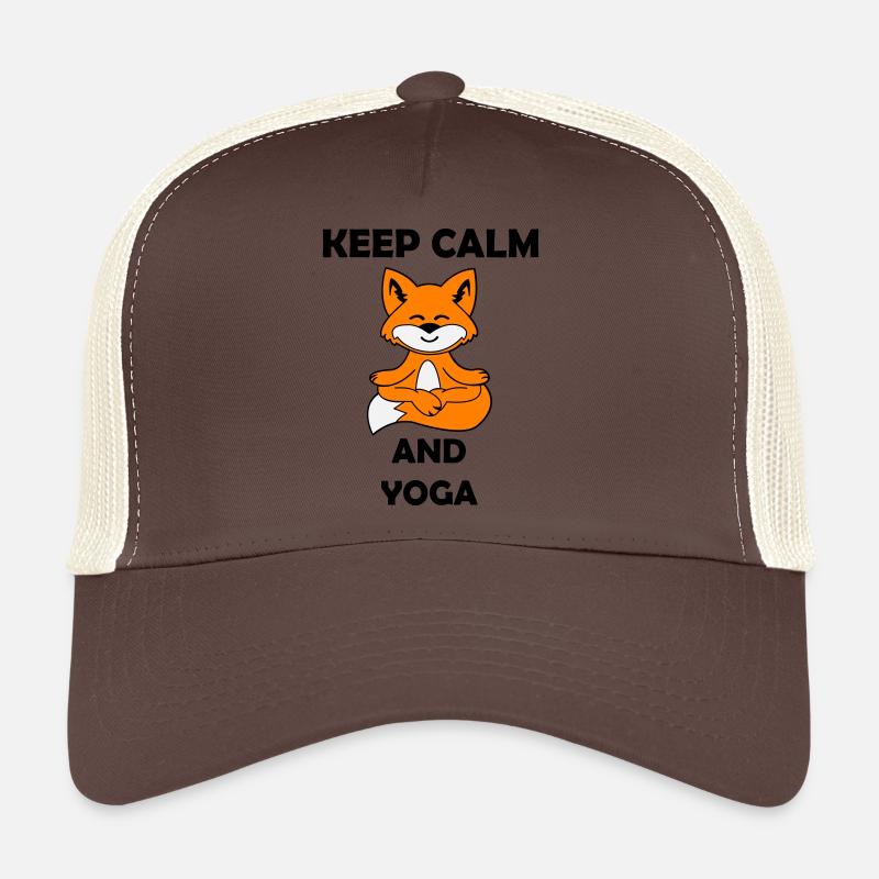 yoga fuchs keep calm Trucker Cap