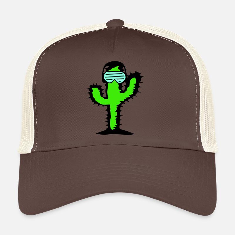 DJ Cactus Desert Plant Cacti Spines Party Fun Trucker Cap