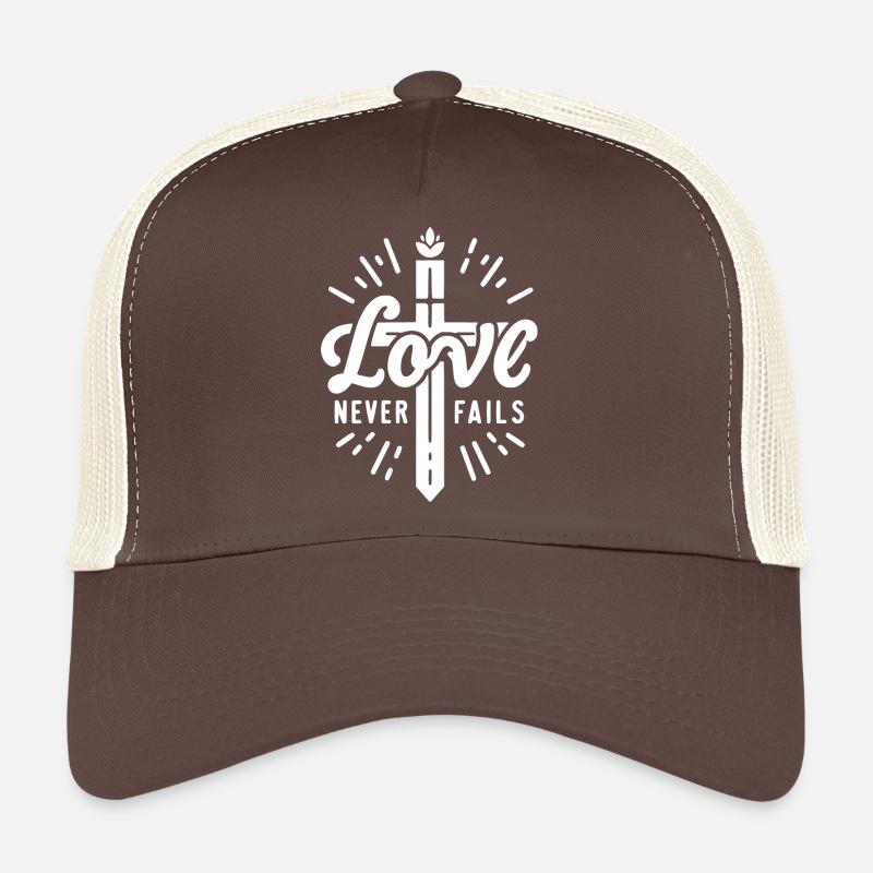 Love Never Fails Trucker Cap