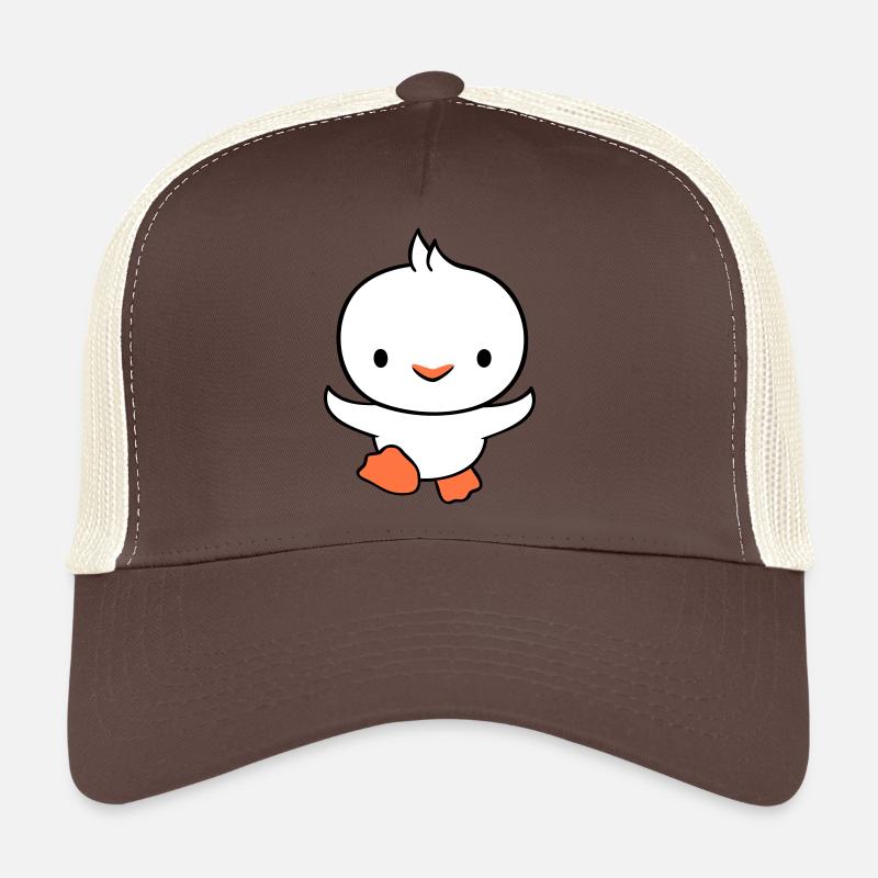 Ente rennt schnell will fliegen niedlich flattern Trucker Cap