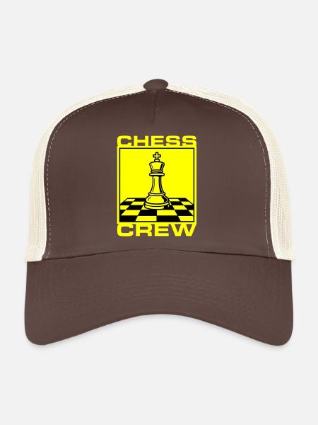 Club d’échecs - Casquette trucker  - marron/beige - Devant