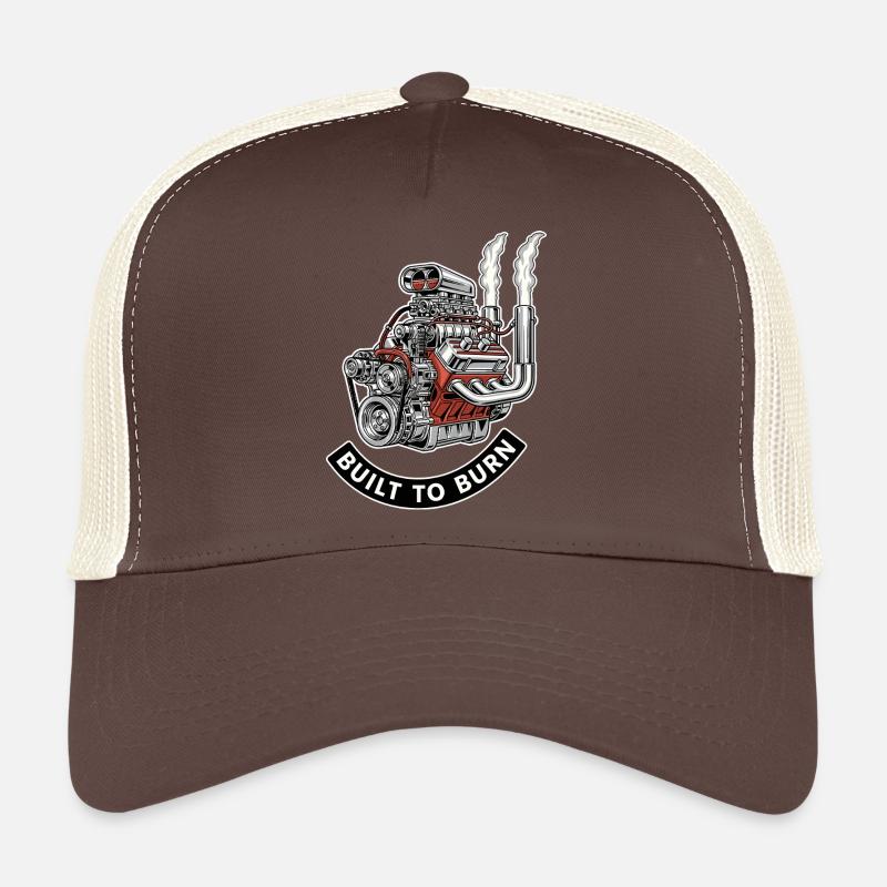 Motorsport Power Engine Design Trucker Cap