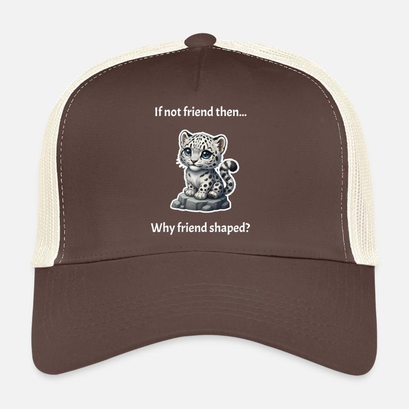 Schneeleopard in Freundschaftsform Trucker Cap