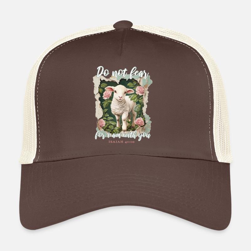 Lamm Christlich Bibelvers - Trucker Cap - Braun/Beige