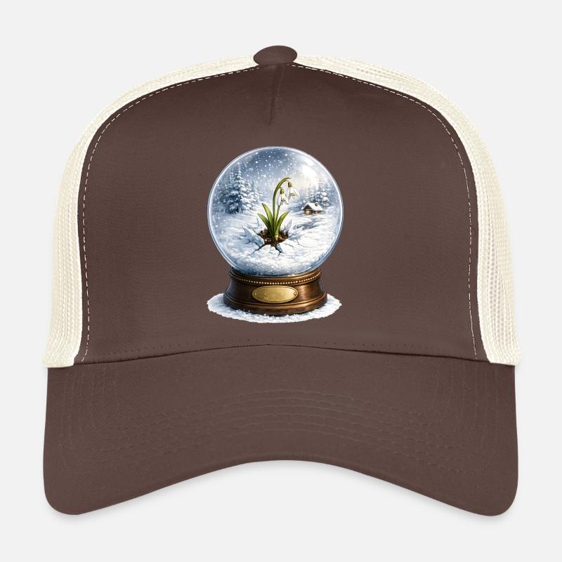 Snowdrop breaks through winter Trucker Cap